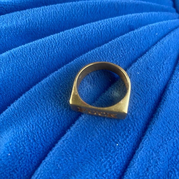 F*CK gold plated ring, size 9 - Picture 2 of 2